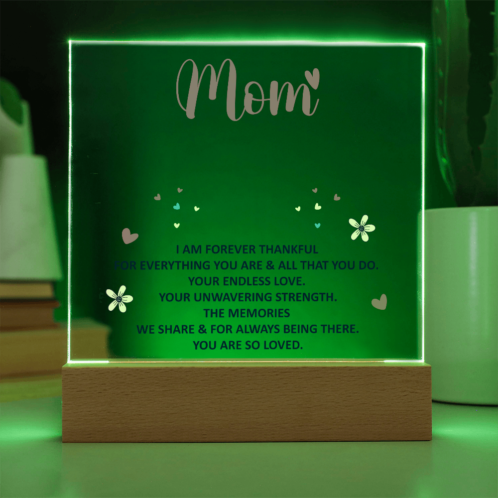Andenken-Acryl-Paket – Mama – Ich bin für immer dankbar