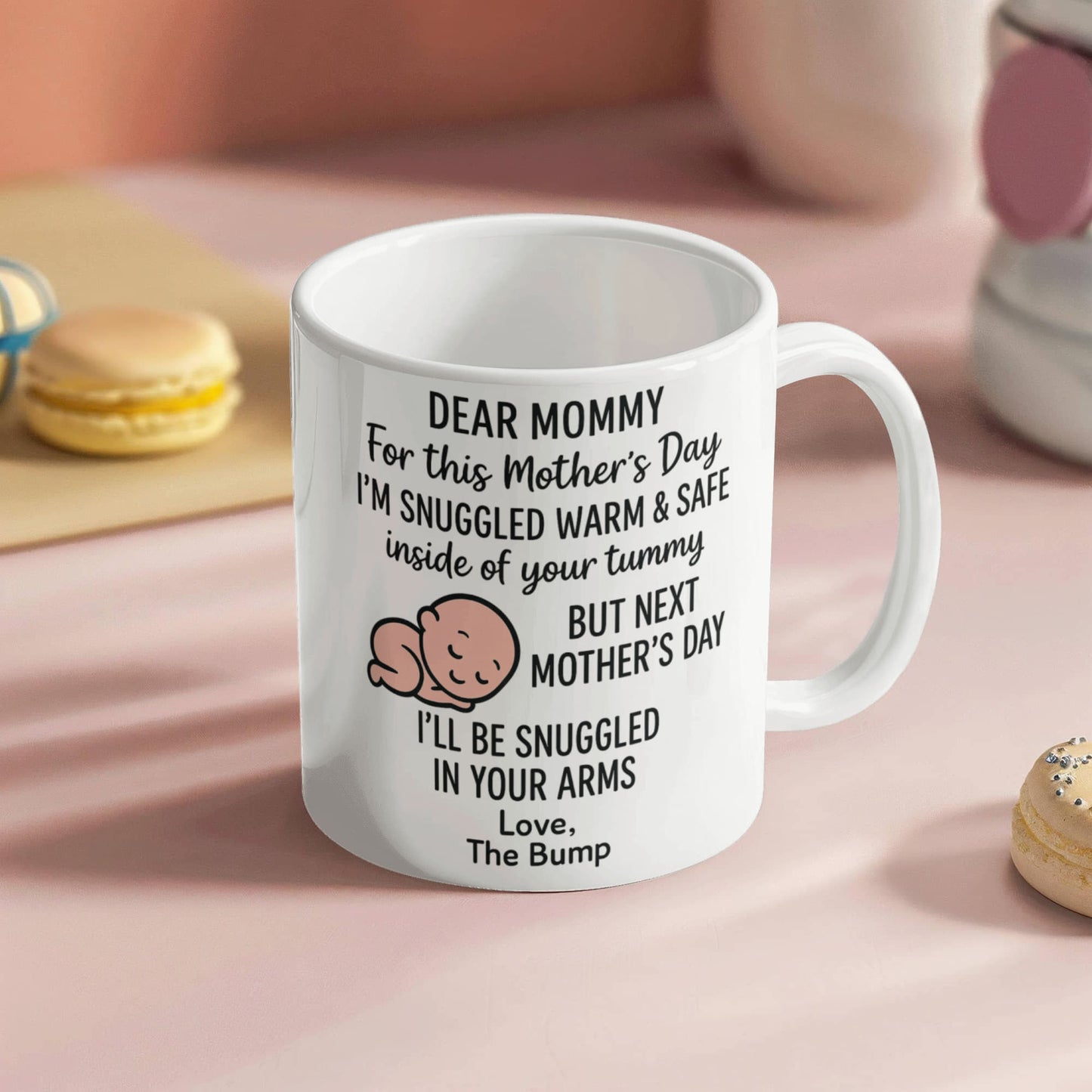 Querida mami, estoy acurrucada aquí hasta el próximo Día de la Madre Taza de Café