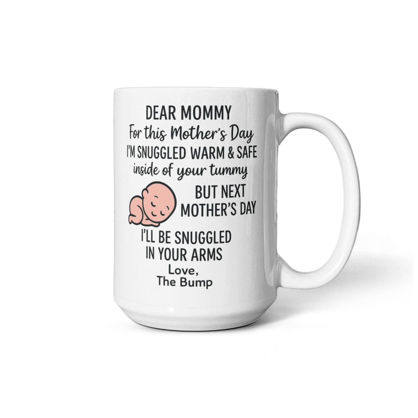 Querida mami, estoy acurrucada aquí hasta el próximo Día de la Madre Taza de Café