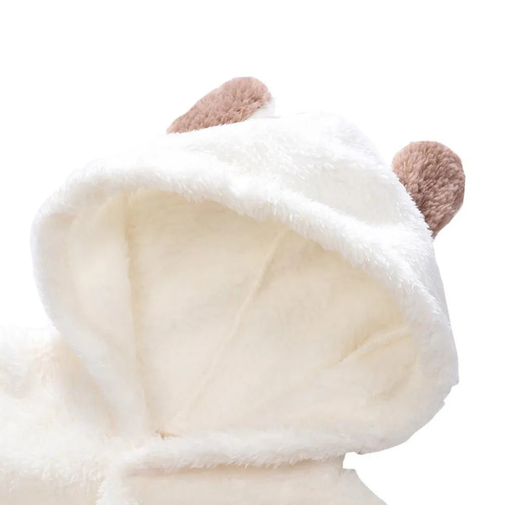 Kuscheliger Winter-Baby-Tier-Strampler