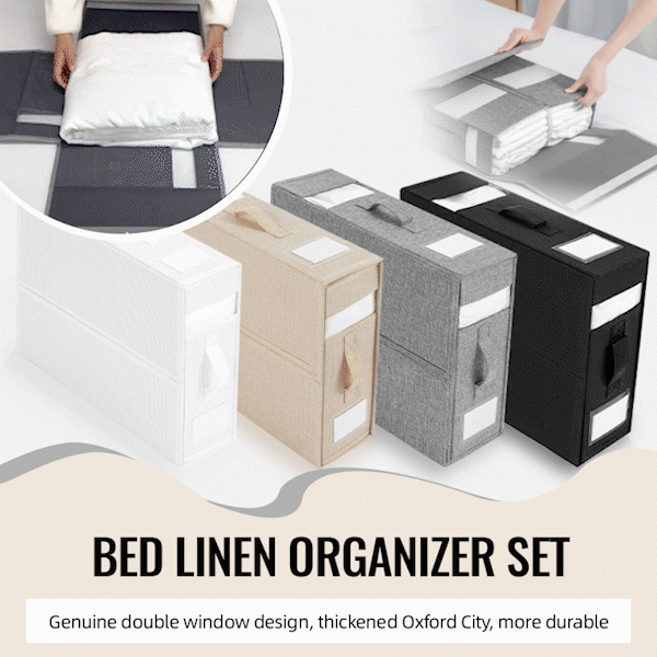 Einfache Bettlaken-Organizer-Box