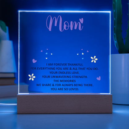 Paquete de acrílico de recuerdo - mamá - Estoy eternamente agradecida