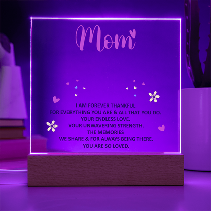 Paquete de acrílico de recuerdo - mamá - Estoy eternamente agradecida