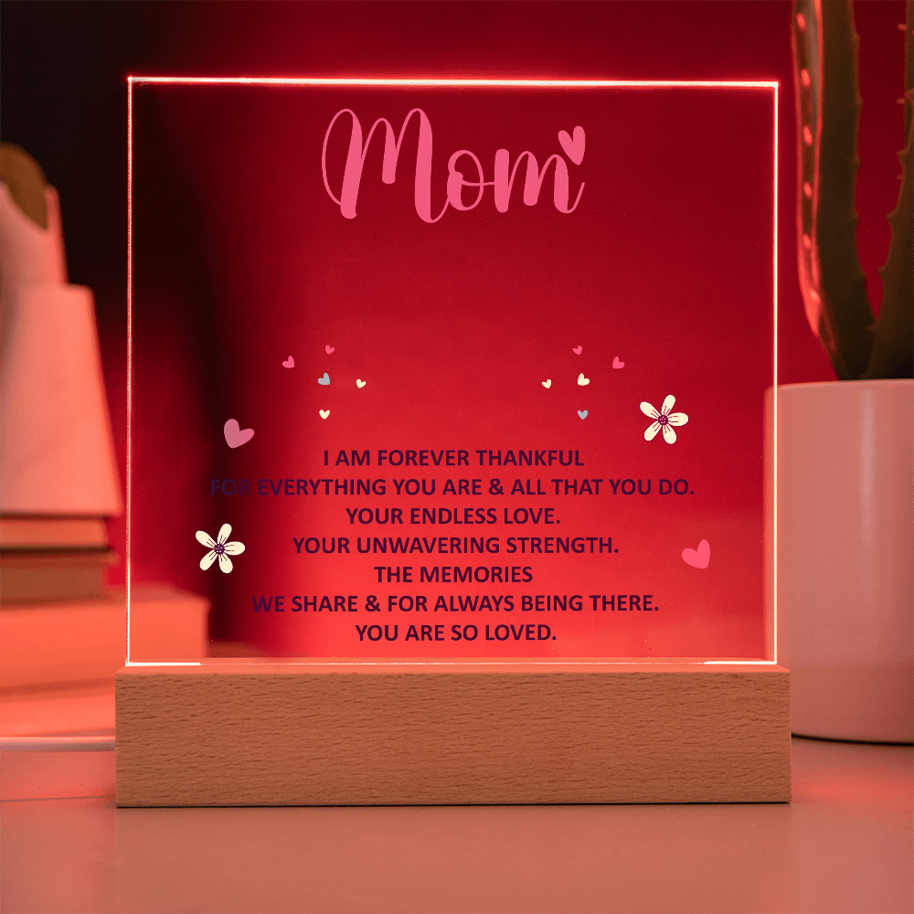 Paquete de acrílico de recuerdo - mamá - Estoy eternamente agradecida