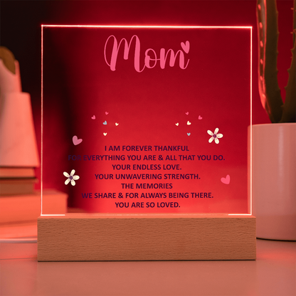 Paquete de acrílico de recuerdo - mamá - Estoy eternamente agradecida