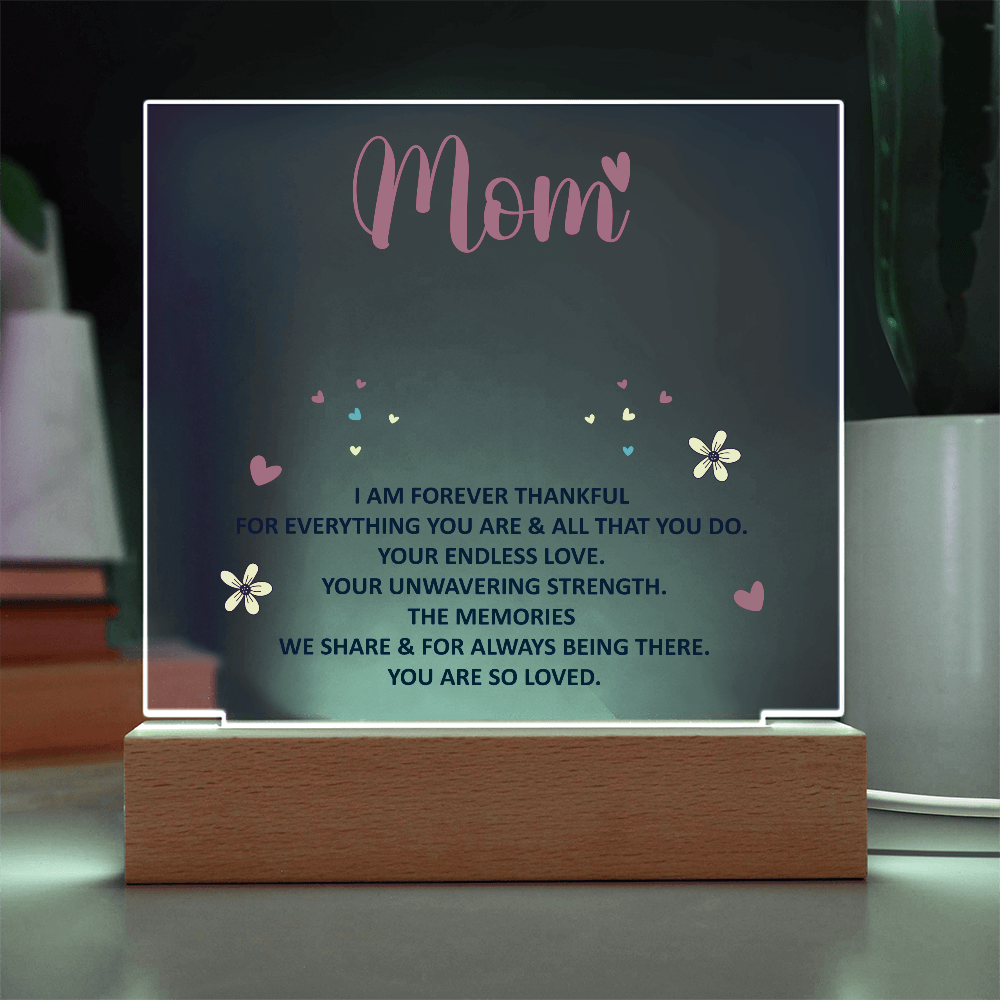 Paquete de acrílico de recuerdo - mamá - Estoy eternamente agradecida