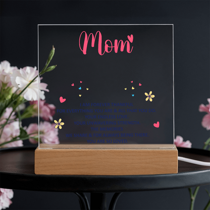 Paquete de acrílico de recuerdo - mamá - Estoy eternamente agradecida