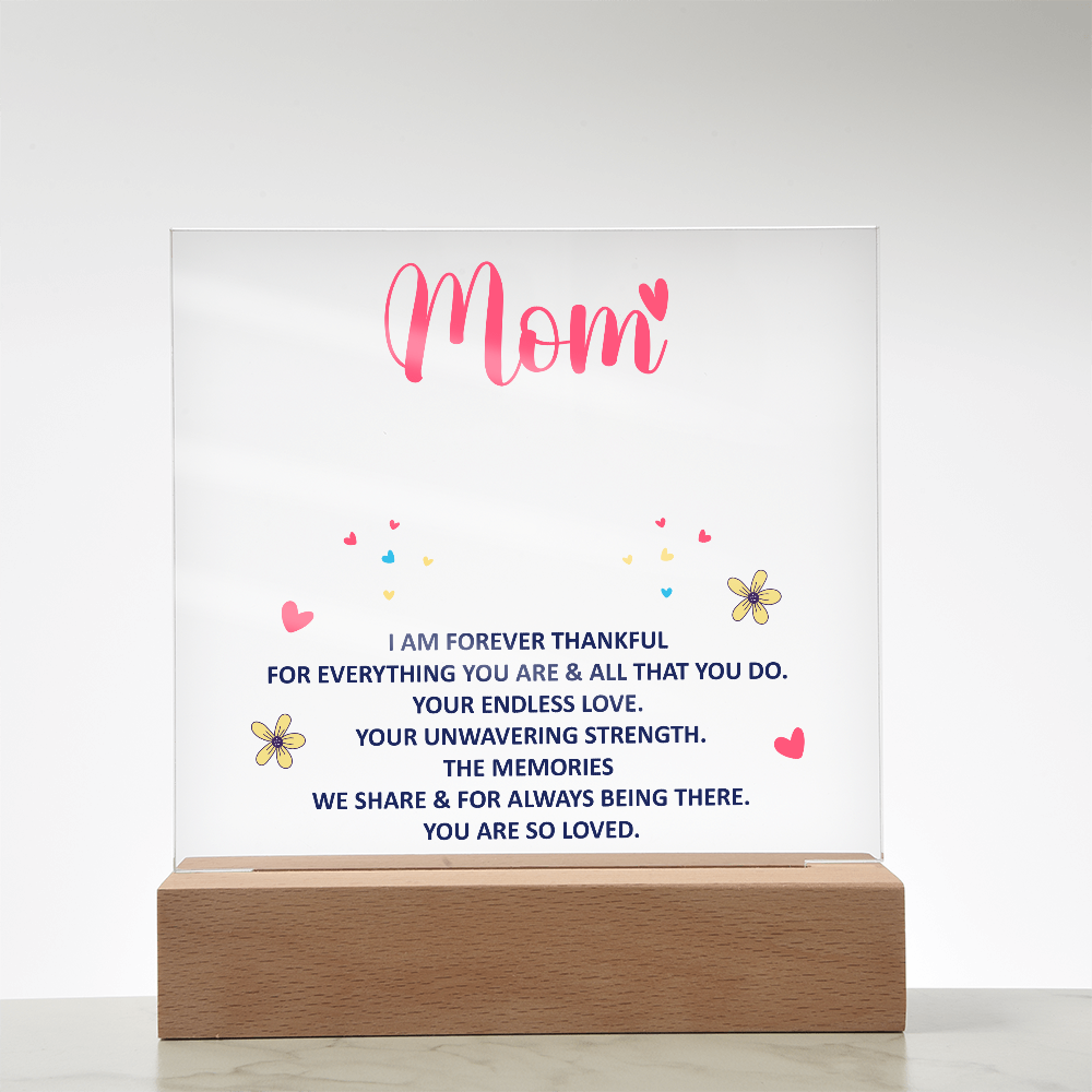 Paquete de acrílico de recuerdo - mamá - Estoy eternamente agradecida