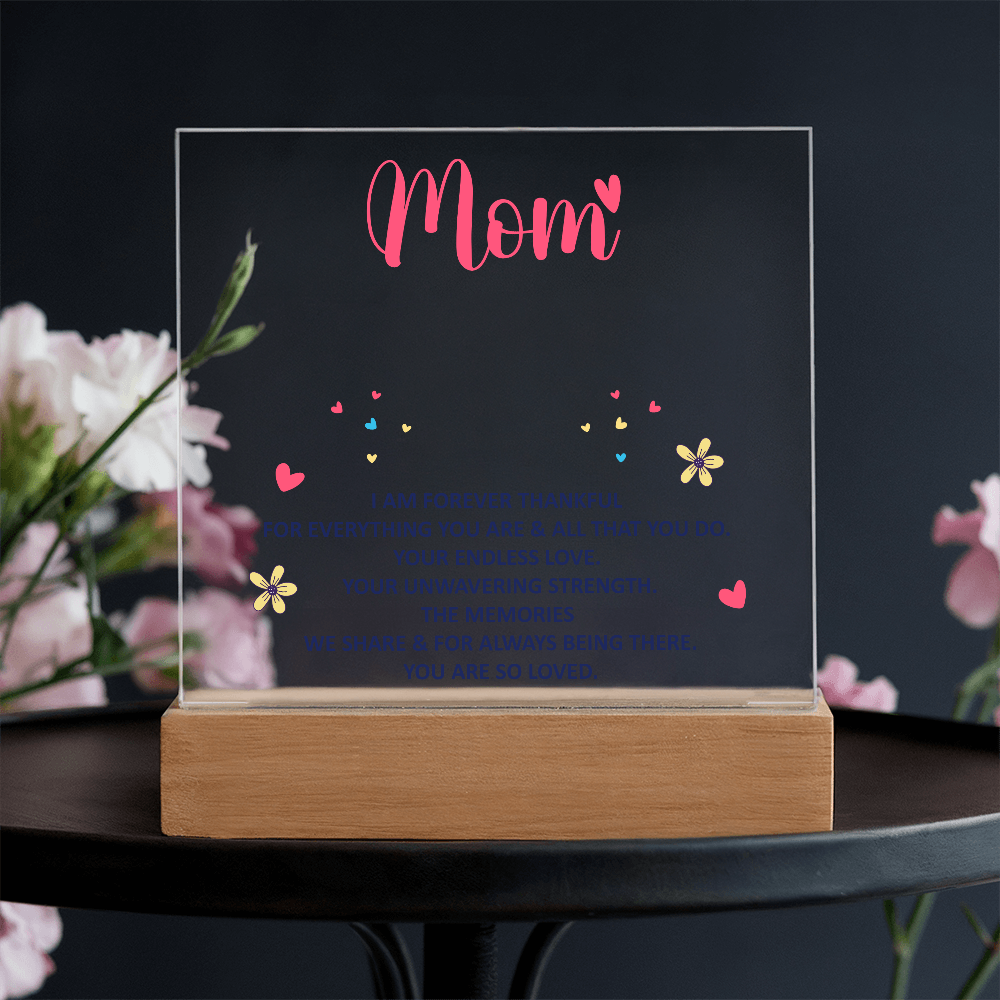 Paquete de acrílico de recuerdo - mamá - Estoy eternamente agradecida