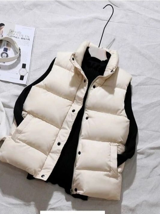 Übergroße Pufferjacken | Hält warm und ist stylisch | Beige