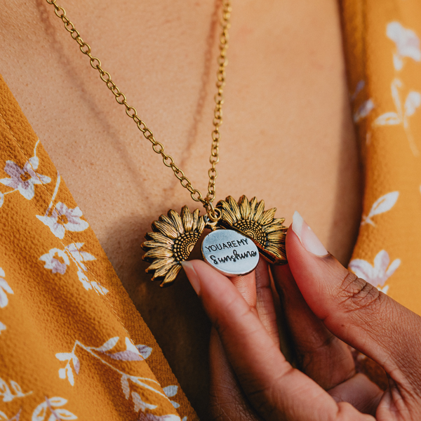 Sunshine Heart Necklace for Mom