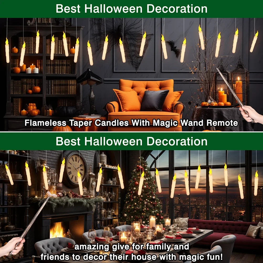 Juego de velas LED flotantes mágicas
