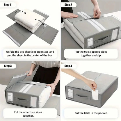Einfache Bettlaken-Organizer-Box