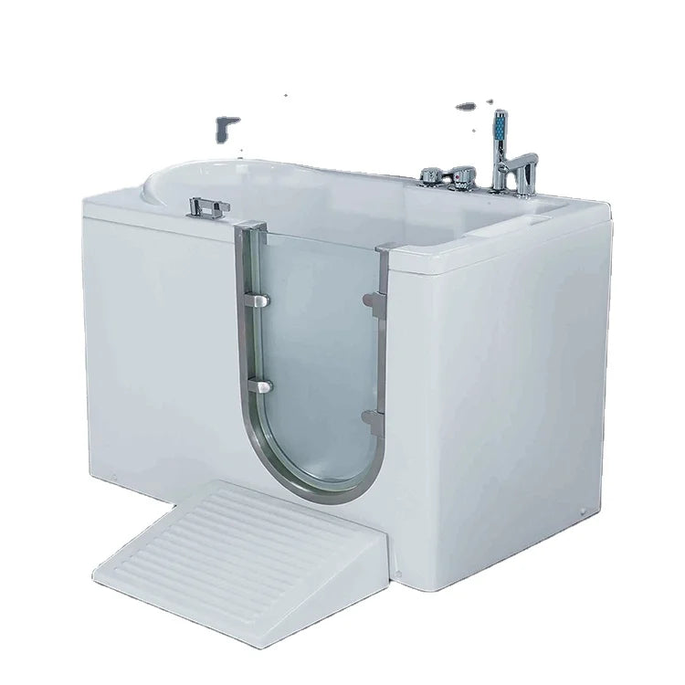 Bañera combinada segura para personas mayores con puerta de acceso 