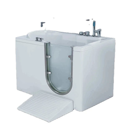 Bañera combinada segura para personas mayores con puerta de acceso 
