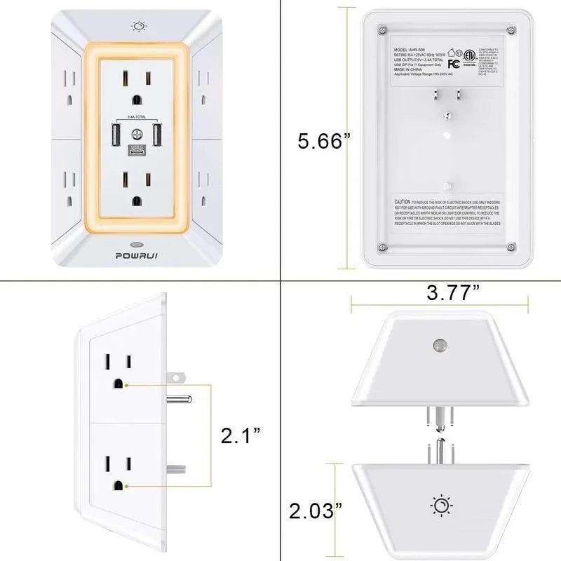 Extensor de protección contra sobretensiones POWRUI Plus