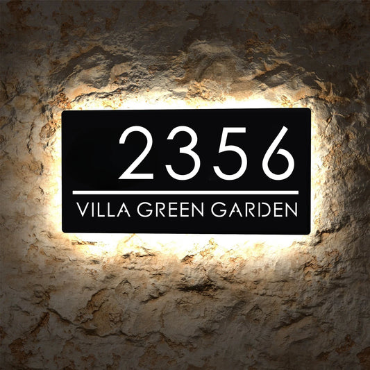 Personalisierte LED-Plakette