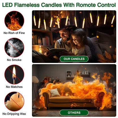 Juego de velas LED flotantes mágicas