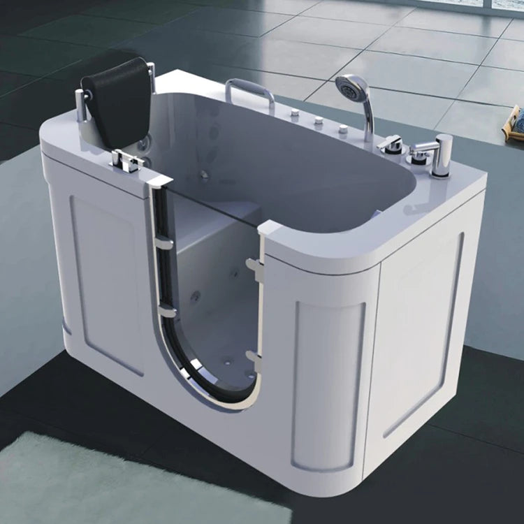 Bañera combinada segura para personas mayores con puerta de acceso 