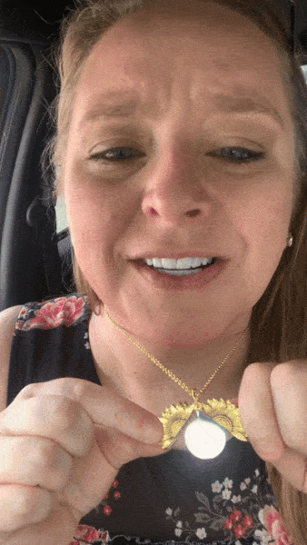 Sunshine Heart Necklace for Mom